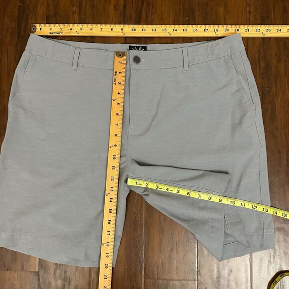 FAHERTY Belt Loop All Day 9" Shorts Drawstring in Grey - Picture 12 of 12